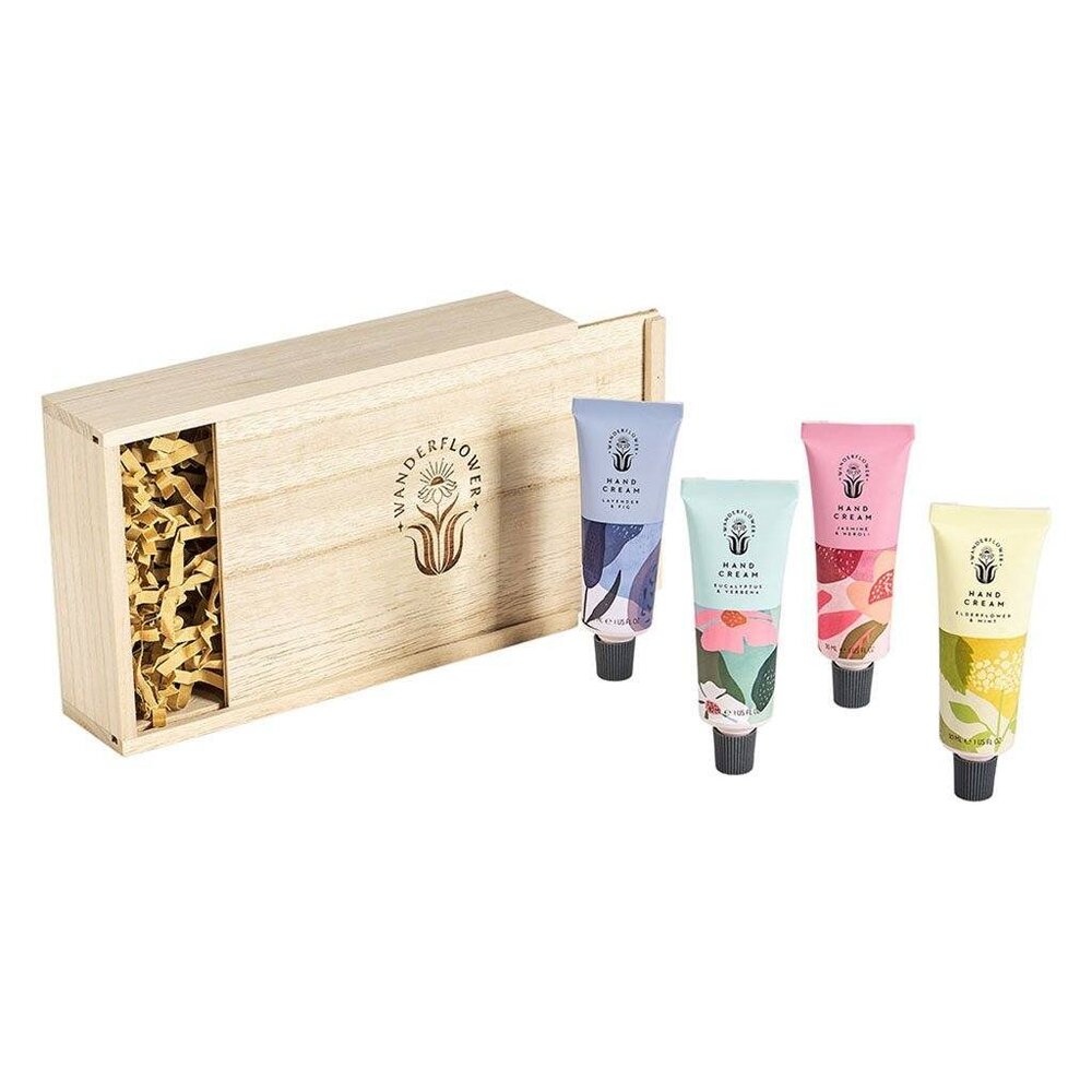 Wanderflower 4pc Hand Cream Library Gift Set